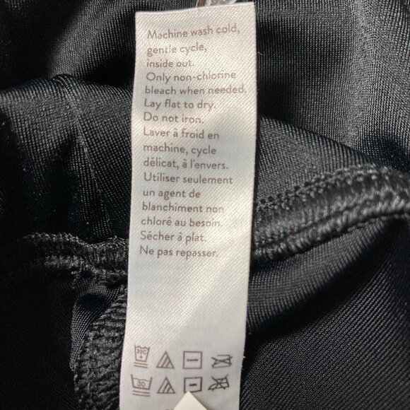 SPANX BY SARA BLAKELY XL Black Faux Leather Pull-On Ankle Leggings High Waist - Picture 5 of 9